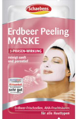 Schaebens Erdbeer Peeling Маска для лица Клубничный пилинг для любого типа кожи, 2x6мл, 12 мл