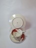 Bareuther Чайное трио с красным абстрактным рисунком и позолотой, ручная роспись, Германия, 1960-70гг.