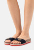 Tommy Hilfiger MOLDED FOOTBED FLAT  Mules red/white/blue ПЛАТФОРМА С ФОРМОВАННЫМИ СТУПИЦАМИ Мюли красный/белый/синий