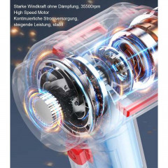 TUABUR TUABUR Akku-Handstaubsauger Wiederaufladbarer multifunktionaler kabelloser Nass- und Trockensauger, 5500Pa Staubsauger mit 2000mA Akku, 4-in-1 multifunktionaler kabelloser Handstaubsauger, Geeignet fur Autos, Wohnungen und Buros Schwarz Беспроводно