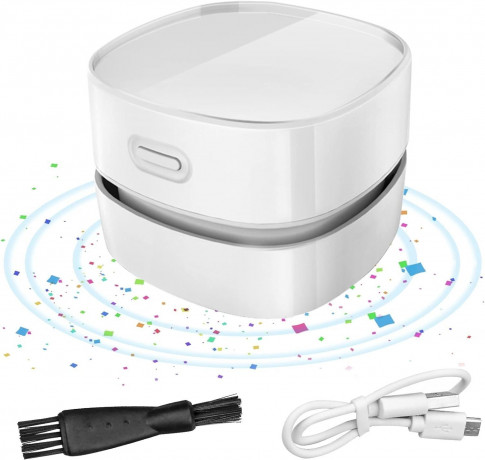 AKKEE AKKEE Akku-Handstaubsauger Tischstaubsauger USB Wiederaufladbar Mini Staubsauger Tragbar Kabellos, 360° Drehbar, Mini Handstaubsauger fur Schule, Haushalt, Buro Беспроводной ручной пылесос AKKEE, настольный пылесос, перезаряжаемый от USB, мини-пыле