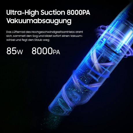 iceagle iceagle Akku-Handstaubsauger 3-in-1 Handstaubsauger Akku 8000Pa mit Ladestation, Staubbehalter  Беспроводной ручной пылесос Iceagle Ручной пылесос 3-в-1 с аккумулятором 8000 Па с зарядной станцией и контейнером для пыли