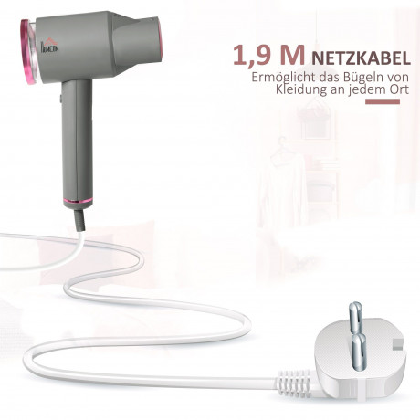 HOMCOM HOMCOM Dampfbugelstation Dampfglatter, max. Dampfmenge 20g,min  Паровая гладильная станция HOMCOM, паровая разглаживающая машина, максимальное количество пара 20 г, мин.