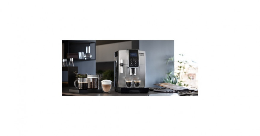 DeLonghi DeLonghi Dinamica ECAM 350.35.SB, Vollautomat silber/schwarz  silber, schwarz DeLonghi Dinamica ECAM 350.35.SB, полностью автоматический серебристый/черный