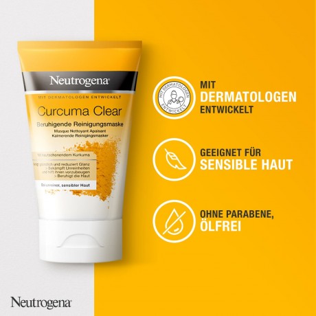Neutrogena Curcuma Clear Beruhigende Reinigungsmaske  Curcuma Clear Успокаивающая очищающая маска