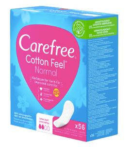 Carefree Slipeinlage Cotton Feel Normal 56 St, Прокладки ежедневные Cotton Normal 56 шт, 5 упаковок (280 шт)