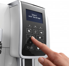 De'Longhi De'Longhi Kaffeevollautomat Dinamica ECAM 350.35.W, grosser 1.8l Wassertank  Полностью автоматическая кофемашина De'Longhi Dinamica ECAM 350.35.W, большой резервуар для воды 1,8 л.