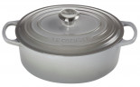 Le Creuset LE CREUSET Br\u00e4ter Oval Perlgrau SIGNATURE grau LE CREUSET Br&gt;4ter Oval Pearl Grey SIGNATURE