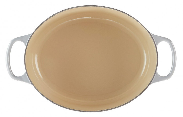 Le Creuset LE CREUSET Br\u00e4ter Oval Perlgrau SIGNATURE grau LE CREUSET Br&gt;4ter Oval Pearl Grey SIGNATURE