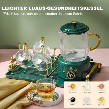 TOPMELON TOPMELON Wasserkocher Elektrischer Wasserkocher,gesunder Wasserkocher, 0.6 l Grun-1 Электрочайник TOPMELON, чайник для здоровья, 0,6 л