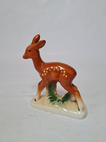 Фигурка винтажная "Олененок" Sitzendorf Thuringen, 12,5 x 10 см, Германия, 1960-70гг.