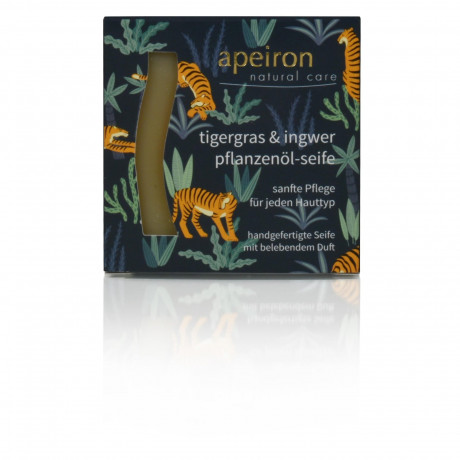Apeiron Tiger Grass & Ginger Soap  Мыло с тигровой травой и имбирем
