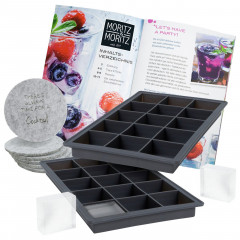 Moritz &amp; Moritz Moritz &amp; Moritz Eiswucrfelform eckig 2er Set grau Набор квадратных форм для кубиков льда Moritz &amp;amp; Moritz, 2 шт.