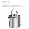farfi Reise-Wasserkocher 1,2 l tragbarer Outdoor-Camping-Wasserkocher mit Klappgriff, Edelstahlgehause  Farfi Дорожный чайник 1,2 л Портативный уличный походный чайник со складной ручкой Корпус из нержавеющей стали