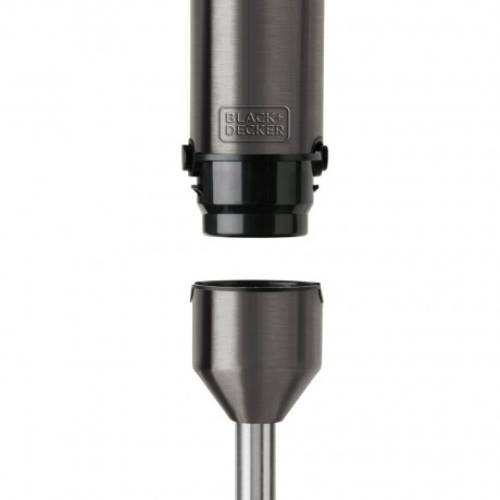 Black & Decker Black  Decker Stabmixer Stabmixer 1000W Turbo Funktion Anti Fingerprint 20 Leistungsstufen, 1000 W, 20 Leistungsstufen + Turbo-Funktion, 4 hochwertige Edelstahlmesser  Ручной блендер Black Decker Ручной блендер 1000 Вт турбо-функция против 