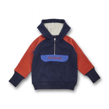 Manitober Wollwalk Hoody fur Kinder Шерстяная толстовка для детей