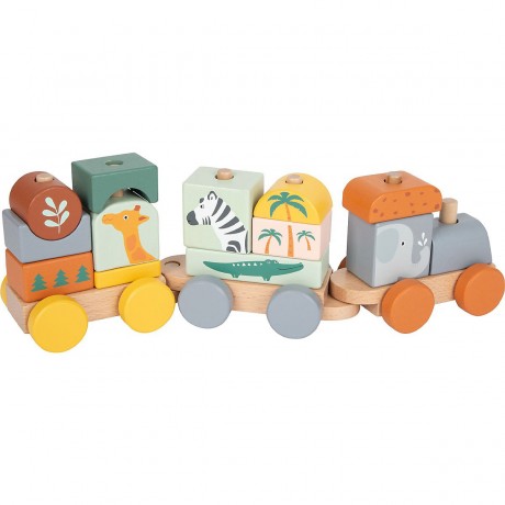 Small Foot Holzzug Safari Сафари на деревянном поезде