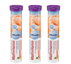 Mivolis Multivitamin Brausetabletten SET 3x20 St, Миволис НАБОР Шипучие таблетки Мультивитамины, 3х20 шт