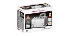 ProfiCook ProfiCook Toaster Vintage PC-TA 1194 anthrazit/chrom, 1.630 Watt, fur 4 Scheiben Toast  anthrazit/chrom Тостер ProfiCook Vintage PC-TA 1194 антрацит/хром, 1630 Вт, на 4 ломтика тостов