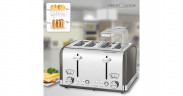 ProfiCook ProfiCook Toaster Vintage PC-TA 1194 anthrazit/chrom, 1.630 Watt, fur 4 Scheiben Toast  anthrazit/chrom Тостер ProfiCook Vintage PC-TA 1194 антрацит/хром, 1630 Вт, на 4 ломтика тостов