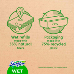 Swiffer Feuchte Bodentcher Zitrusduft Влажные тряпки для пола с ароматом цитрусовых, 2 уп х 12 шт.