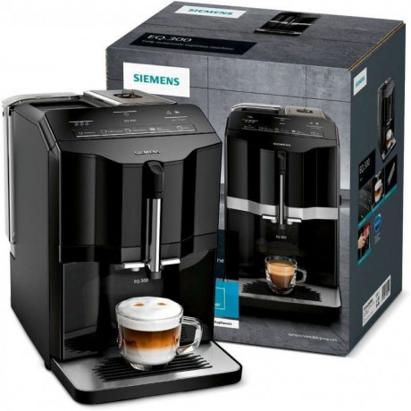 SIEMENS SIEMENS Kaffeevollautomat TI35A209RW EQ.300 Kaffeevollautomat schwarz  Полностью автоматическая кофемашина SIEMENS TI35A209RW EQ.300 полностью автоматическая кофемашина черный