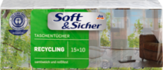 Soft&amp;Sicher Носовой платок перерабатываемый 15x10 stück, 15 шт