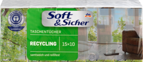 Soft&Sicher Носовой платок перерабатываемый 15x10 stück, 15 шт