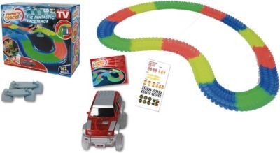 FANTASTIC TRACKS Rennstrecke mit Auto 162 Teile Autorennbahnsets Гоночная трасса с автомобилем Набор из 162 деталей для гоночной трассы
