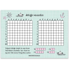 PAPIERDRACHEN Spielblock-Set: 4 Gewinnt Набор игровых блоков: 4 в ряд