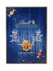 Lindt Adventskalender 2024 blau, Адвент-календарь 2024, 24 сладких сюрприза, 194 грамма