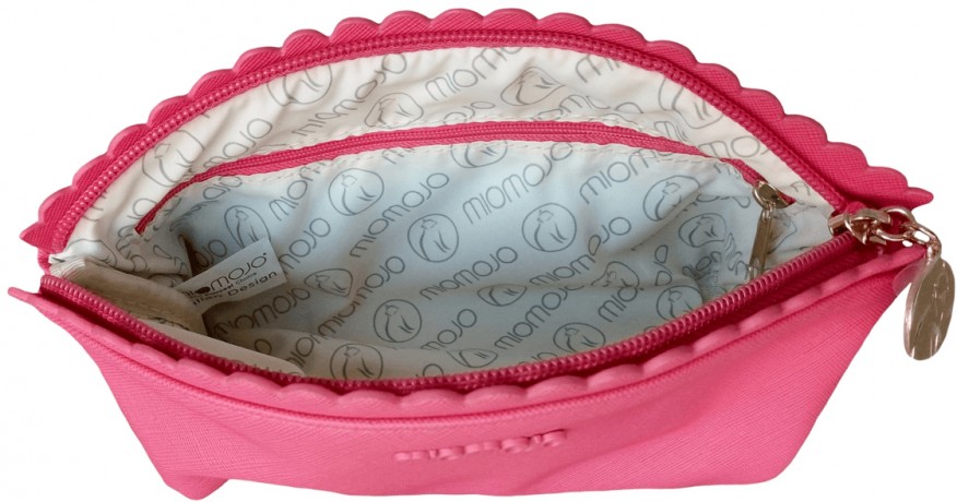 Miomojo (Миомоджо) Schminktasche Женская косметичка mit romantischem Blumenrand, rosa, 1 шт.