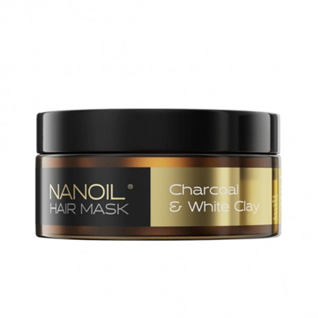 Nanoil Charcoal & White Clay Hair Mask  Маска для волос с углем и белой глиной