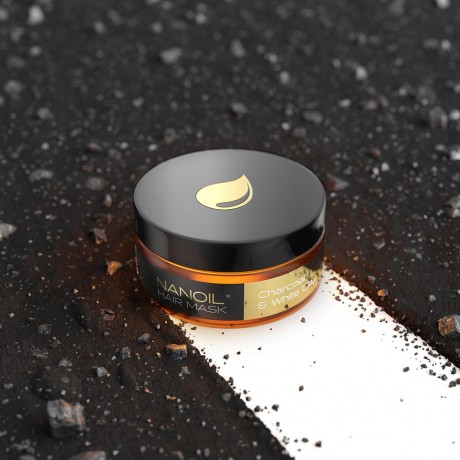 Nanoil Charcoal & White Clay Hair Mask  Маска для волос с углем и белой глиной