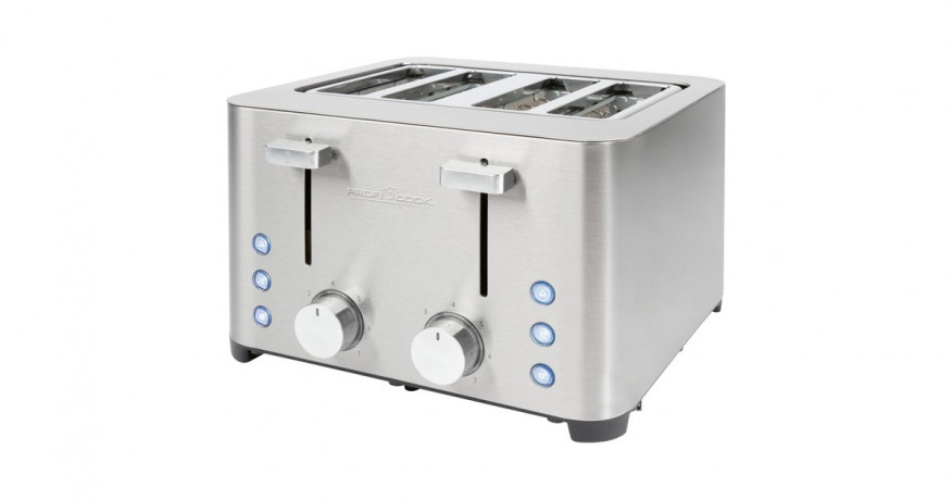 ProfiCook ProfiCook Toaster PC-TA 1252 edelstahl, 1.500 Watt, fur 4 Scheiben Toast  edelstahl Тостер ProfiCook PC-TA 1252 нержавеющая сталь, 1500 Вт, на 4 ломтика тостов