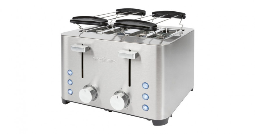 ProfiCook ProfiCook Toaster PC-TA 1252 edelstahl, 1.500 Watt, fur 4 Scheiben Toast  edelstahl Тостер ProfiCook PC-TA 1252 нержавеющая сталь, 1500 Вт, на 4 ломтика тостов
