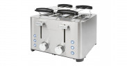 ProfiCook ProfiCook Toaster PC-TA 1252 edelstahl, 1.500 Watt, fur 4 Scheiben Toast  edelstahl Тостер ProfiCook PC-TA 1252 нержавеющая сталь, 1500 Вт, на 4 ломтика тостов