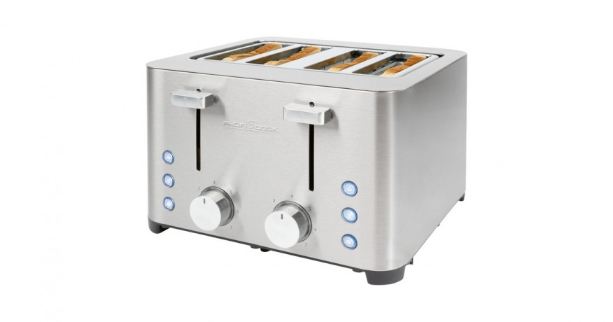 ProfiCook ProfiCook Toaster PC-TA 1252 edelstahl, 1.500 Watt, fur 4 Scheiben Toast  edelstahl Тостер ProfiCook PC-TA 1252 нержавеющая сталь, 1500 Вт, на 4 ломтика тостов