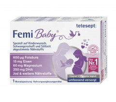 tetesept Femi Baby 30 tabletten + 30 kaps Витаминный комплекс для беременных и кормящих женщин, 30 шт