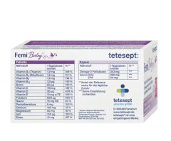 tetesept Femi Baby 30 tabletten + 30 kaps Витаминный комплекс для беременных и кормящих женщин, 30 шт