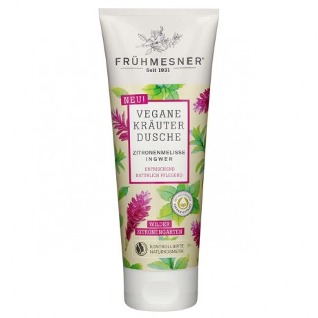 Fruhmesner vegane KrauterDuschgel  Zitronenmelisse & Ingwer Гель для душа Мелиса и инжир 200 г