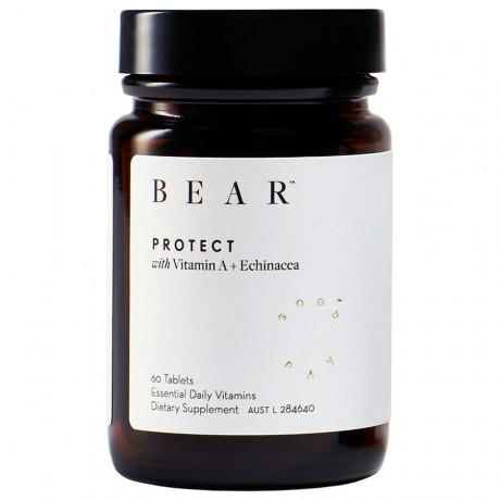 Bear Vitamin A & Echinacea Nahrungserganzungsmittel PROTECT, 60 шт.