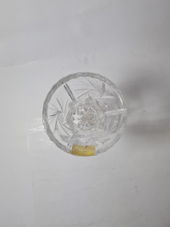 Anna Hutte Хрустальная ваза, 9,5см x 16см, Германия, 1970-80гг.