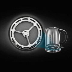 RUSSELL HOBBS RUSSELL HOBBS Wasserkocher Elektrischer Wasserkocher mit LED-Licht Russell Hobbs 21040-70 Edelsta  Чайник RUSSELL HOBBS Электрический чайник со светодиодной подсветкой Russell Hobbs 21040-70 нержавеющая сталь