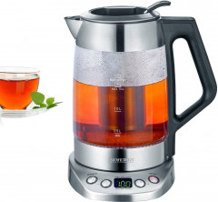 Severin Severin Standventilator Severin Wasserkocher Deluxe Glas Edelstahl  Вентилятор на пьедестале Severin Чайник Severin Deluxe, стекло, нержавеющая сталь
