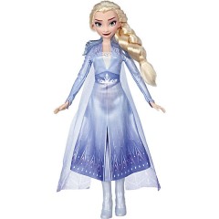 Hasbro Кукла Disney Frozen 2 Эльза с длинными светлыми волосами и синим нарядом