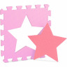 relaxdays 45 x Puzzlematte Sterne rosa-pink 45 x коврик-пазл звезды розово-розовый