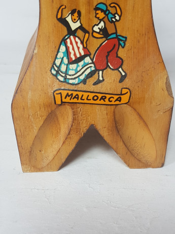 Mallorca Деревянный подсвечник "Испанский танец", 14,5 x 6,5 см, Испания, 1960-70гг.