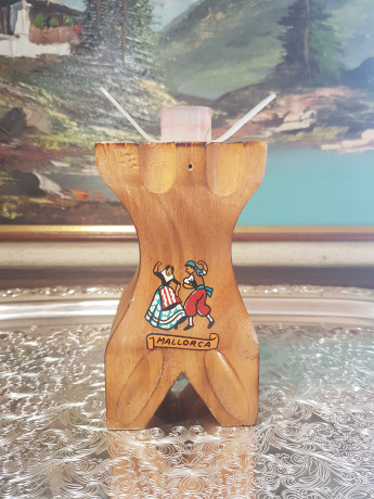 Mallorca Деревянный подсвечник "Испанский танец", 14,5 x 6,5 см, Испания, 1960-70гг.