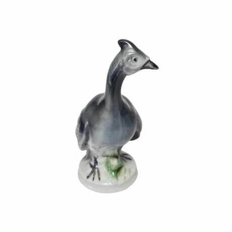 Фигурка винтажная Ganse в серых тонах "Цесарка", 12 x 8 см, Германия, 1960-70гг.